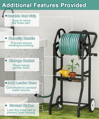 Artigarden basket storage holding nozzle and tools for quick access while gardening