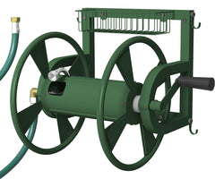 Artigarden front view of wall-mounted reel showing compact storage benefit