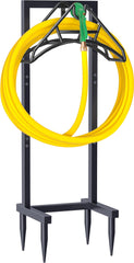 Artigarden front view of hose holder showing organized storage benefit