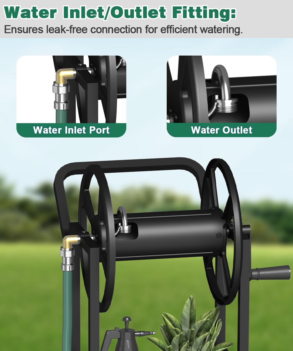 Artigarden cart being rolled across lawn for easy watering and portability