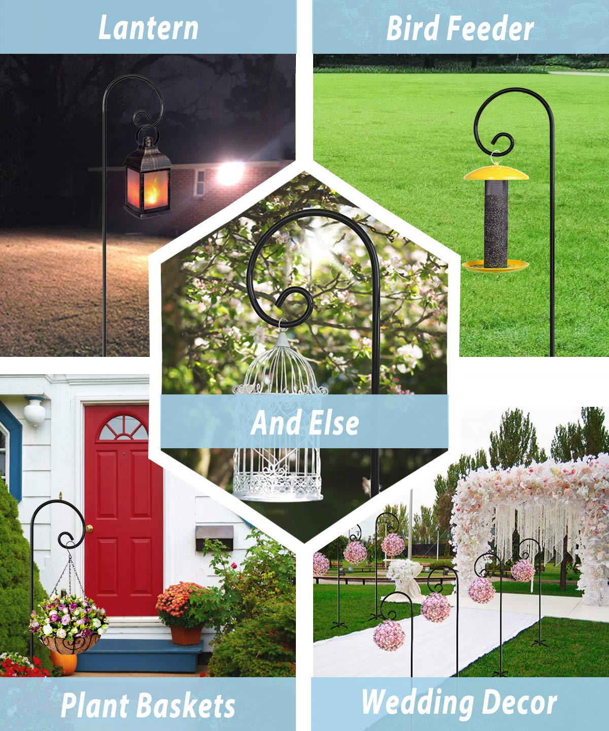 Artigarden hook holding a bird feeder demonstrating secure hanging and wildlife attraction