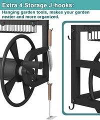 Artigarden leader hose attached to drum for easy faucet hookup