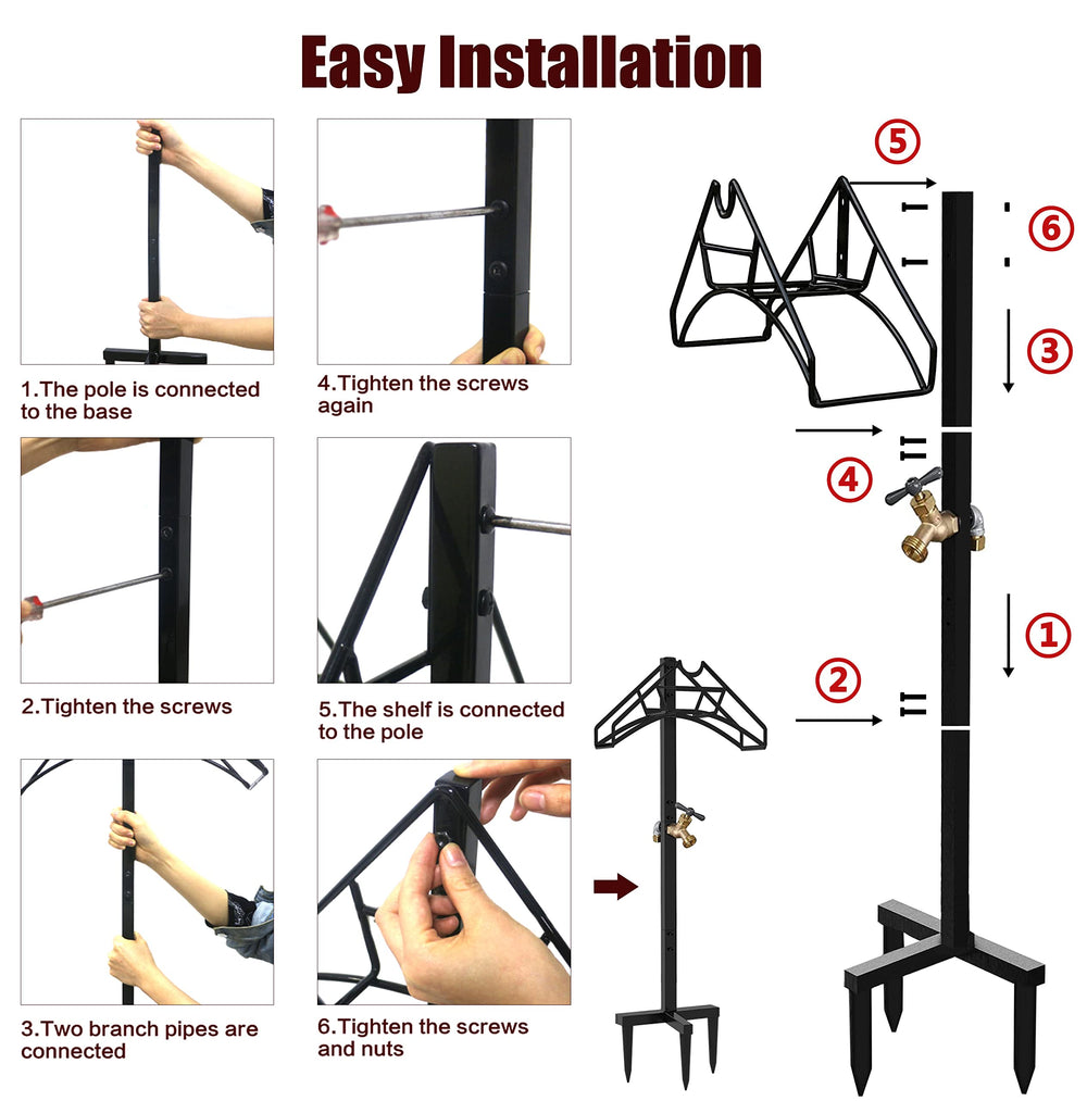 Artigarden lifestyle backyard installation protecting plants and preventing hose drag
