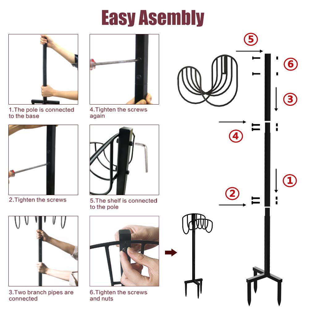 Artigarden hose holder in garden setting keeping yard tidy and accessible