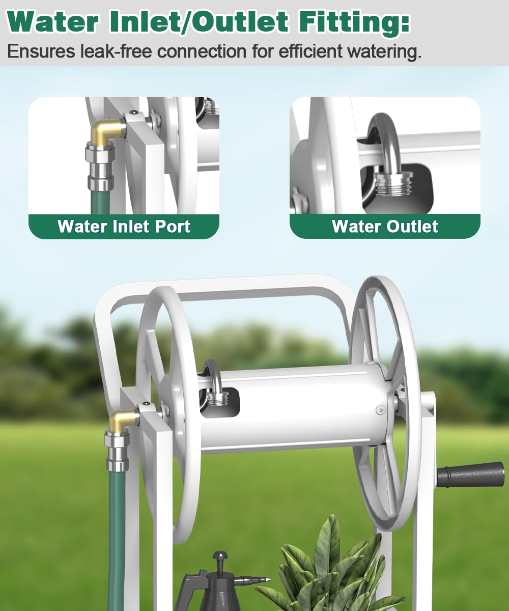 Artigarden side view with 3.9ft leader hose showing immediate connection