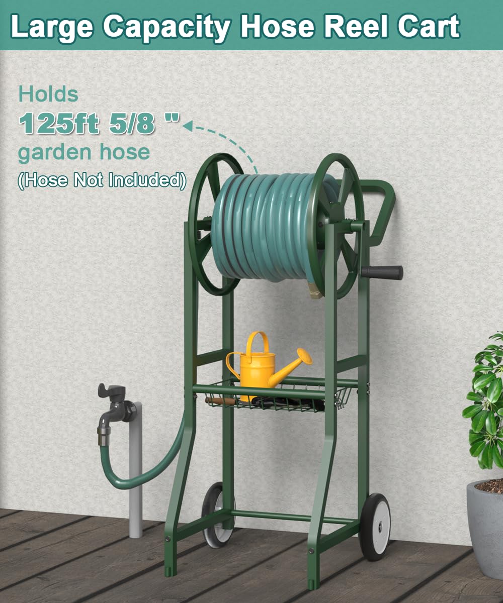 Artigarden close-up of non-slip hand crank for smooth hose winding