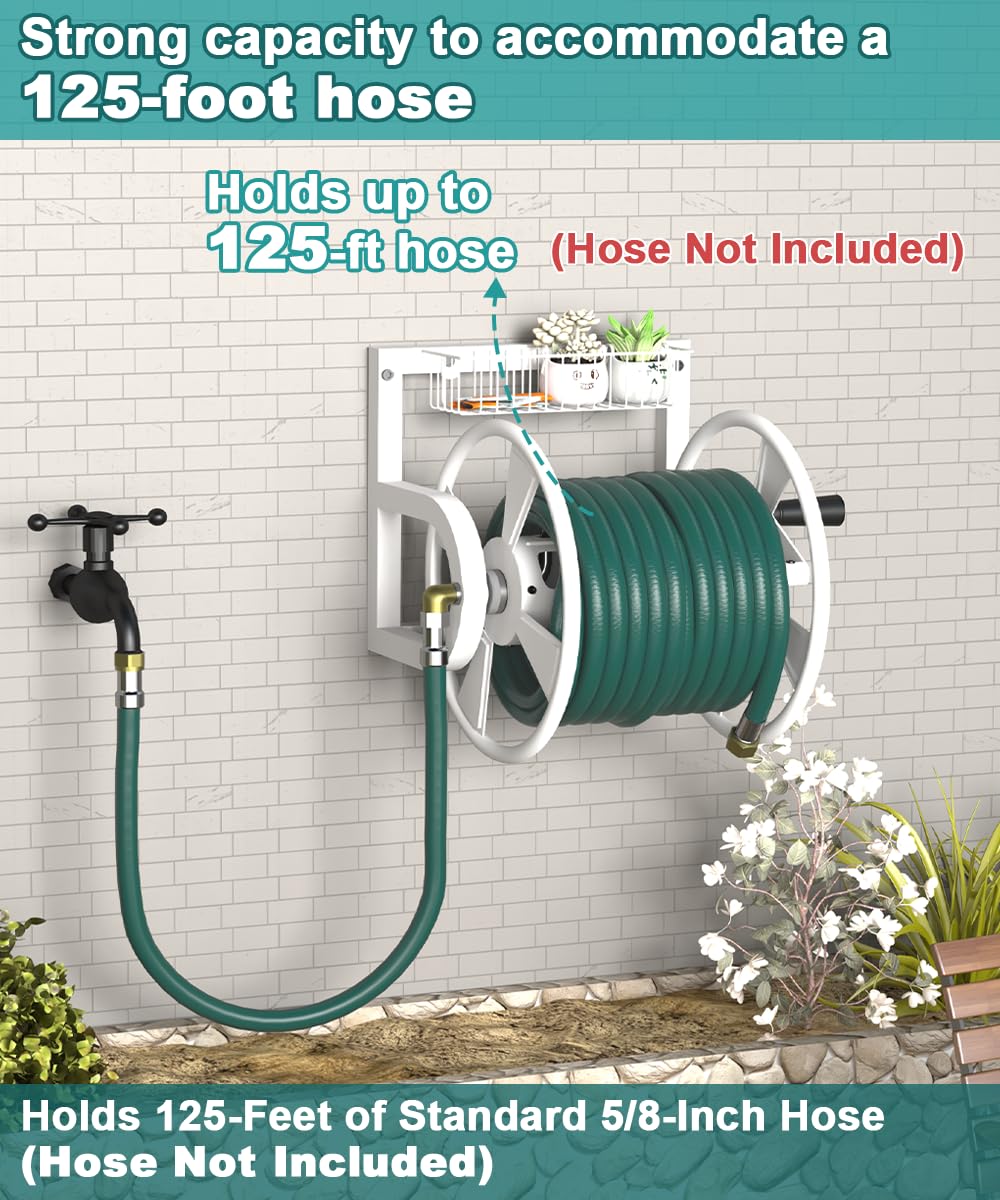 Artigarden side profile mounted on exterior wall saving ground space and preventing tangles