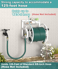 Artigarden side profile mounted on exterior wall saving ground space and preventing tangles