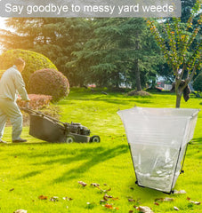 Artigarden U-style top holding a 30–45 gallon bag for fast bag changes