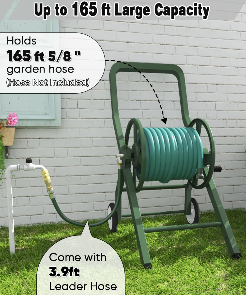 Artigarden cart rolling across lawn for easy transport and positioning benefit