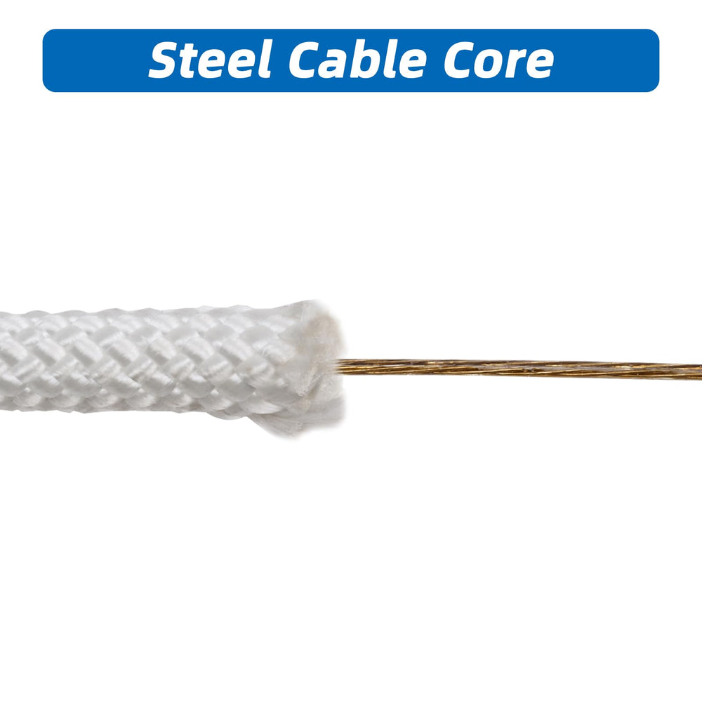 Artilife cutaway revealing steel cable core for superior tensile strength