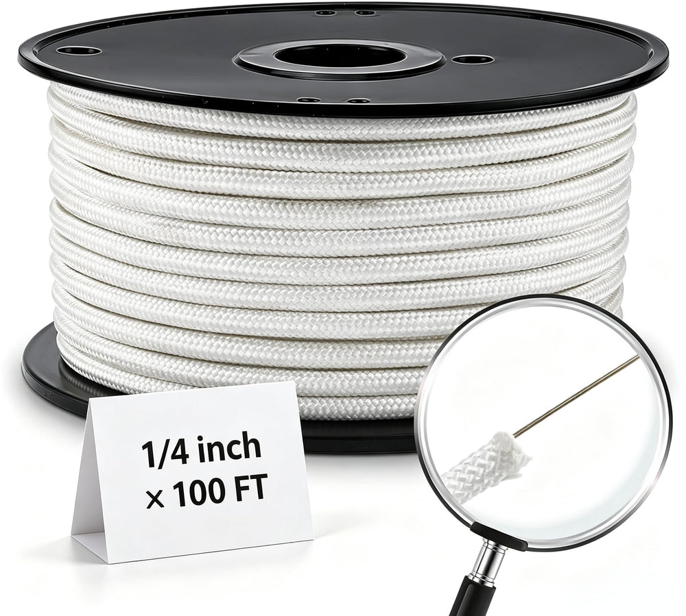 Artilife full spool of 1/4 inch flag pole rope showing clean packaging and easy installation benefit