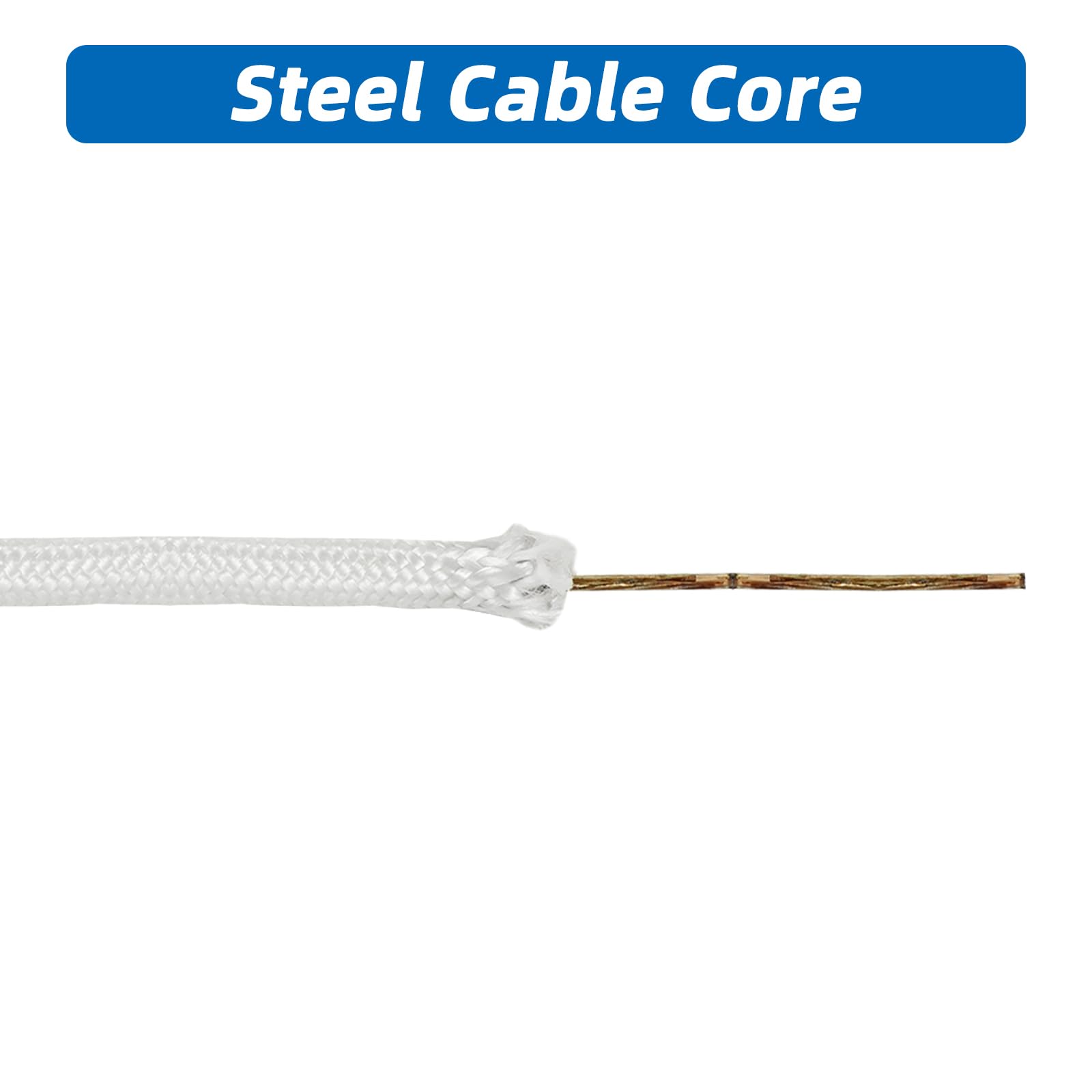 Artilife cross-section revealing steel wire core for extra strength and reduced stretch