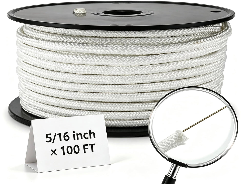 Artilife front view of reel showing clean packaged flag pole rope and easy handling benefit