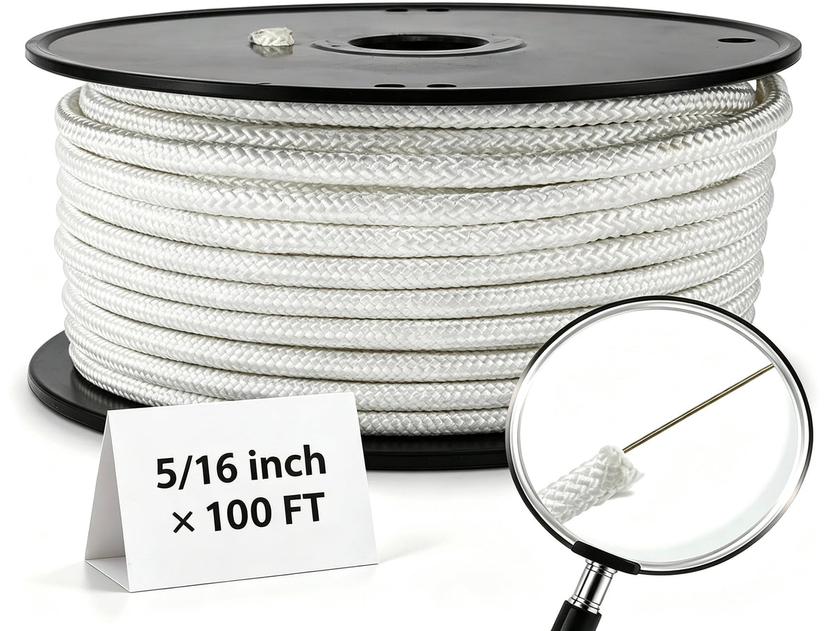Artilife front view of reel showing clean packaged flag pole rope and easy handling benefit