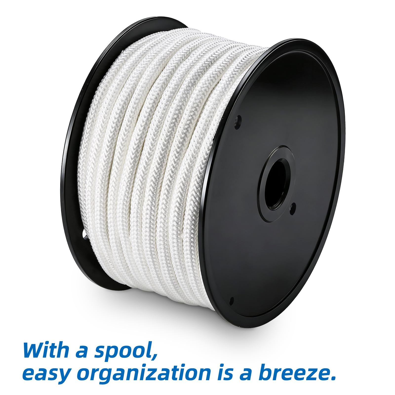 Artilife rope on spool for tangle-free installation and quick setup