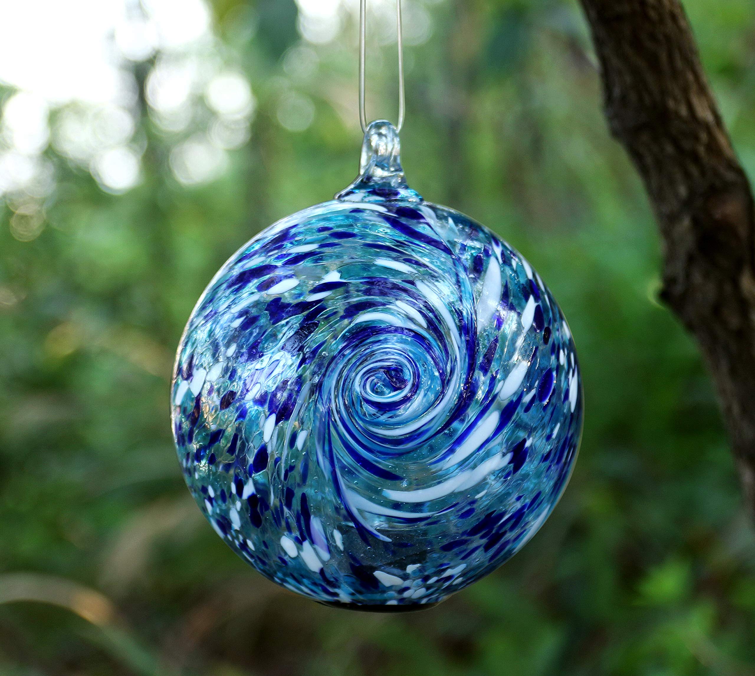 Artisan Crafts and Design close-up of glass swirls highlighting unique patterning