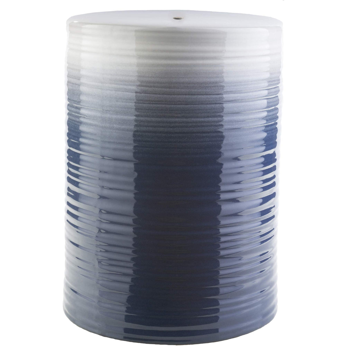 Artistic Weavers Reese stool front view showing ombre glaze and versatile surface