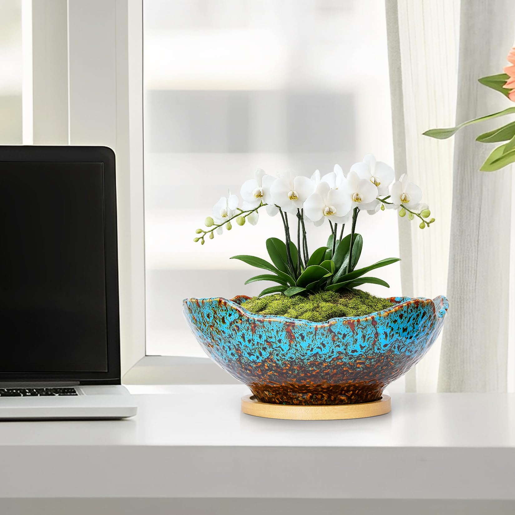 ARTKETTY removable bamboo tray attached for furniture protection