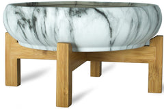 ARTKETTY close-up marble finish detail highlighting smooth durable glaze