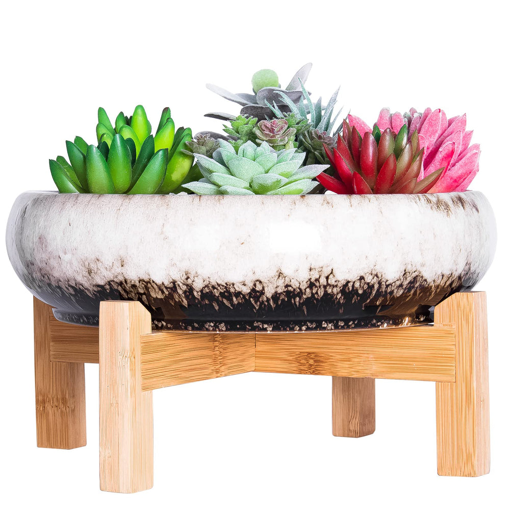 ARTKETTY front view ceramic pot showing clean lines and display-ready design