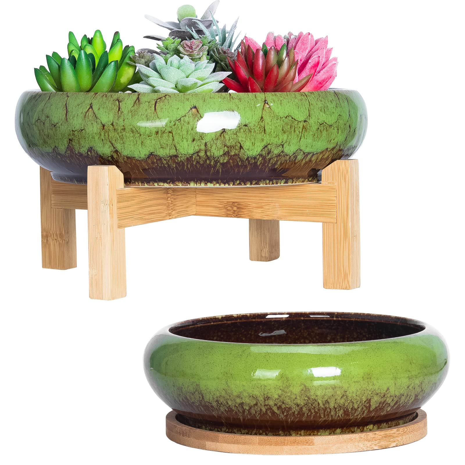 ARTKETTY front view of two ceramic pots showing elegant finish and pairing benefits
