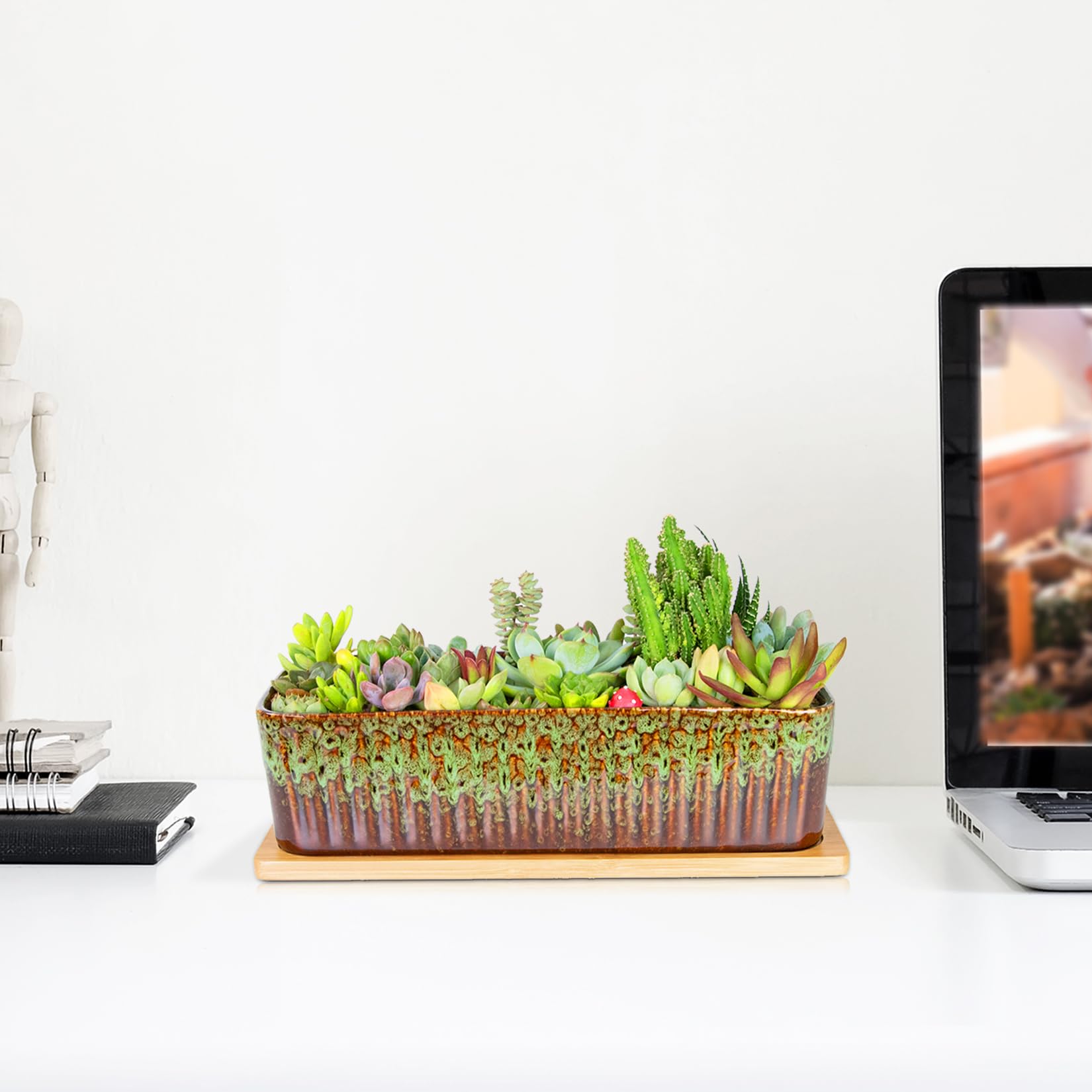 ARTKETTY size comparison on desk illustrating compact footprint and scale