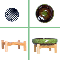 ARTKETTY drainage hole and tray detail protecting surfaces from overwatering