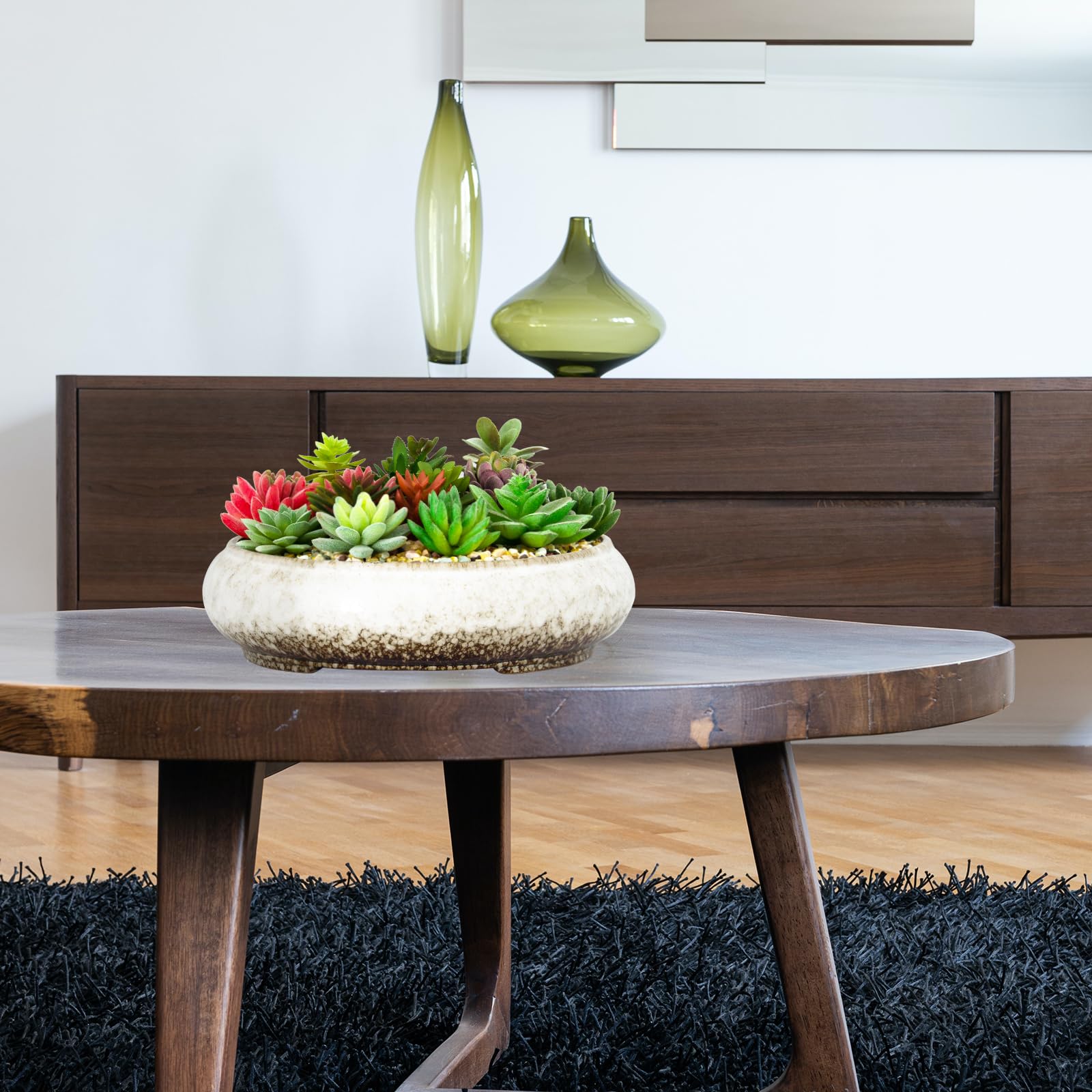 ARTKETTY planter with succulents on desk offering stylish indoor display