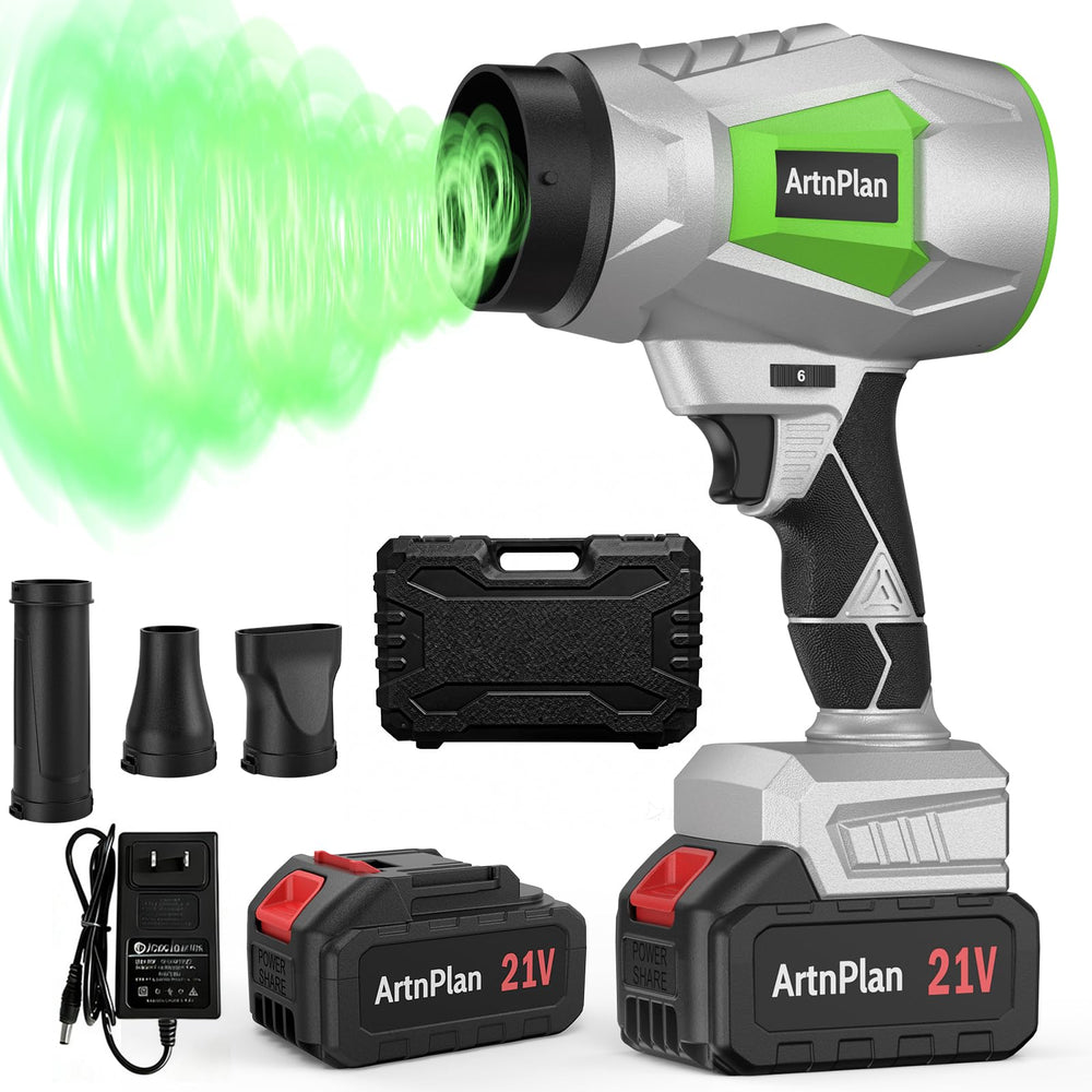 ArtnPlan front view of blower showing compact design and versatile benefits