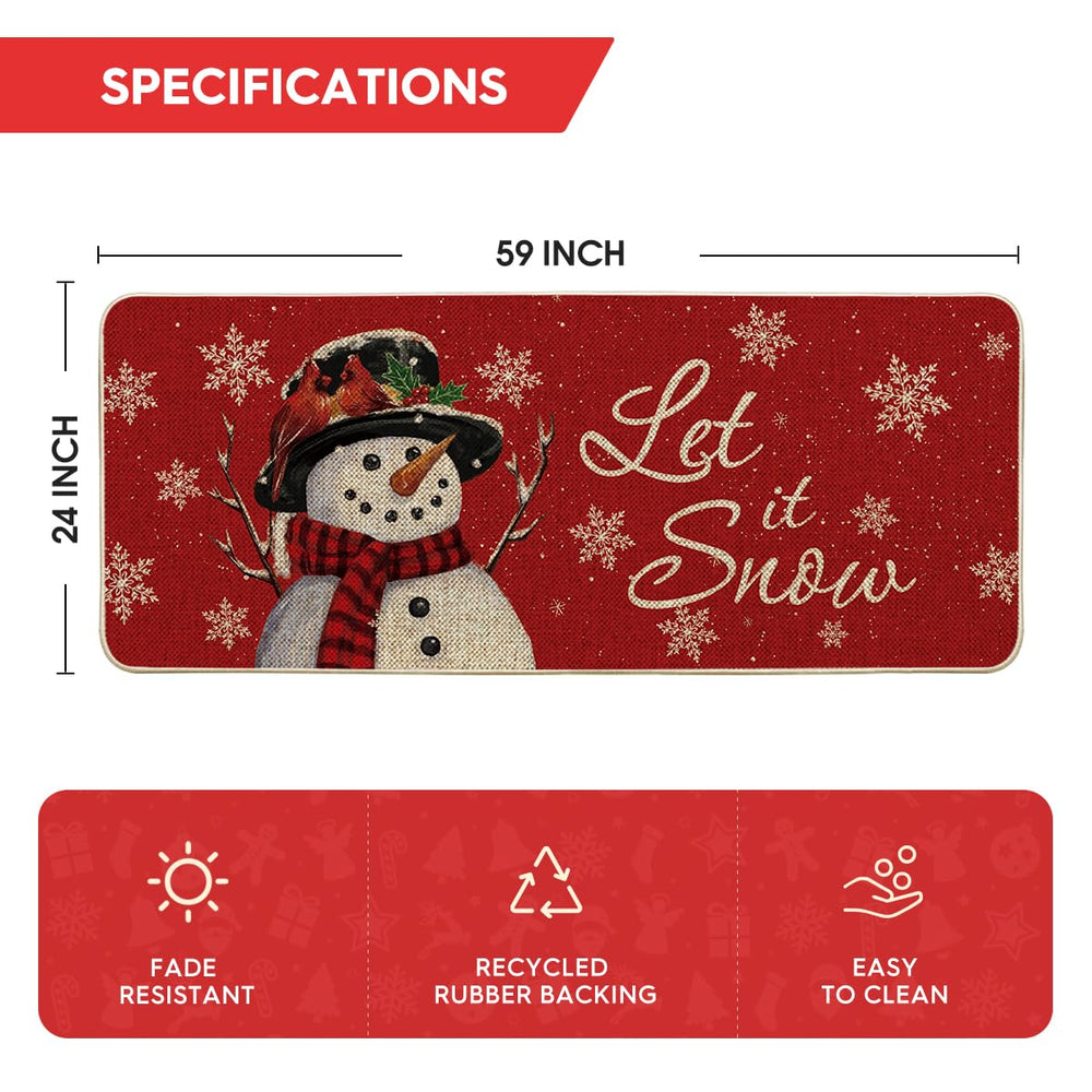 Artoid Mode doormat on a covered porch styled with holiday decor for mood