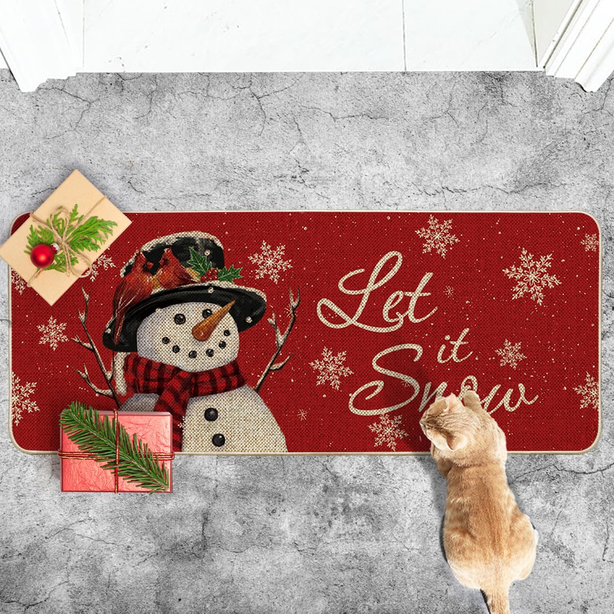 Artoid Mode doormat next to shoe for scale demonstrating the 24x59 inch size