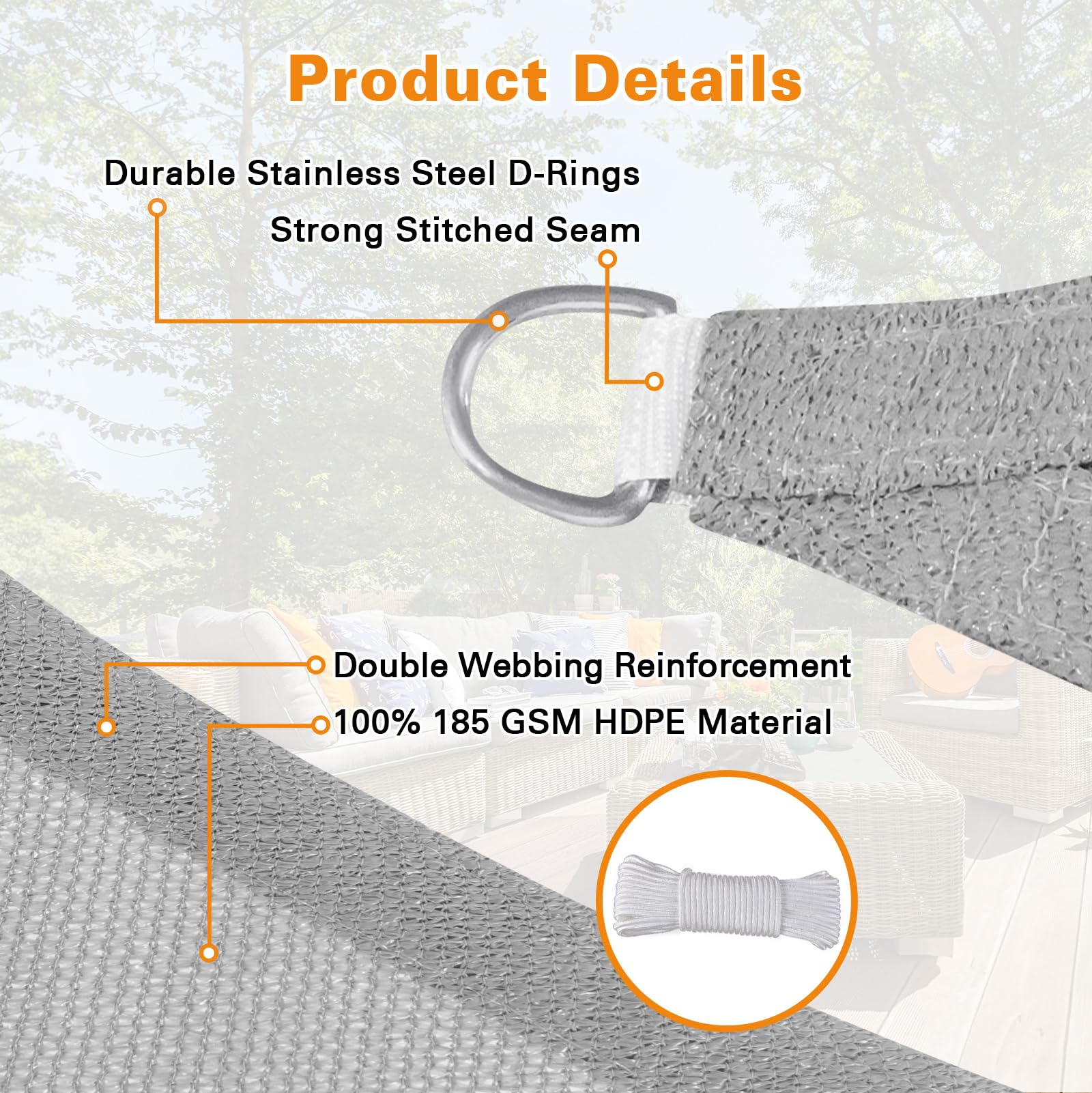 Artpuch corner reinforcement detail showing strong stitching for lasting tension