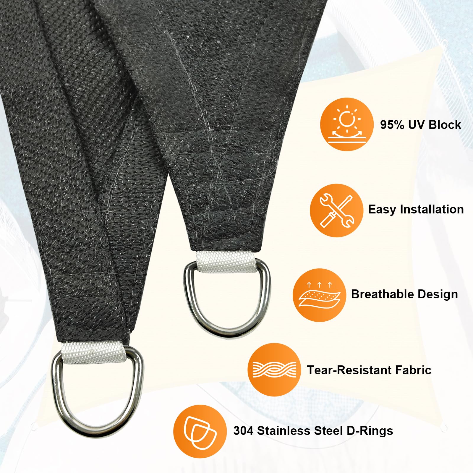 Artpuch stainless steel D-ring detail showing secure corrosion-resistant anchor
