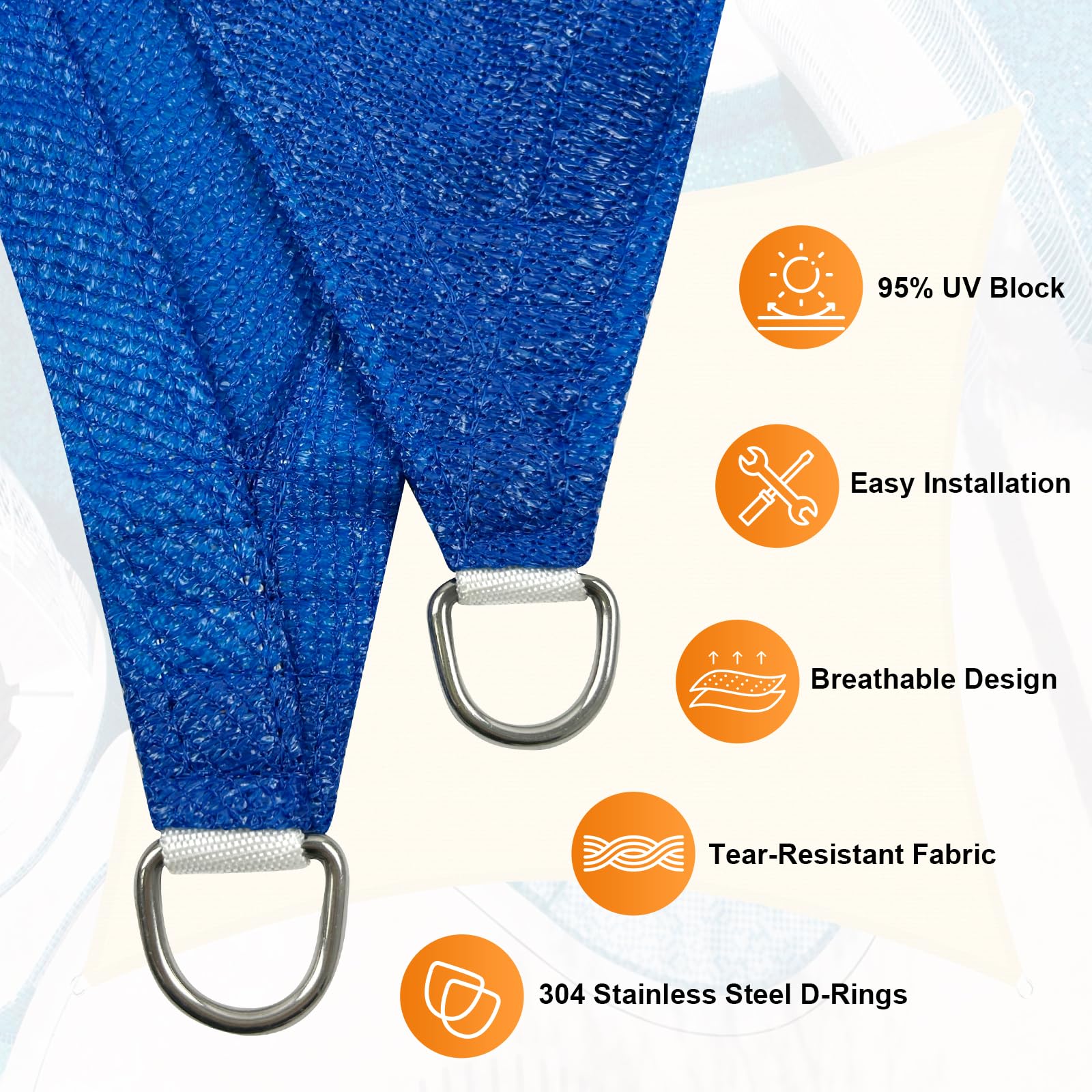 Artpuch stainless steel D-ring detail demonstrating secure anchoring benefit