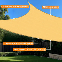 Artpuch installed over patio illustrating cool shaded outdoor dining area and sun protection