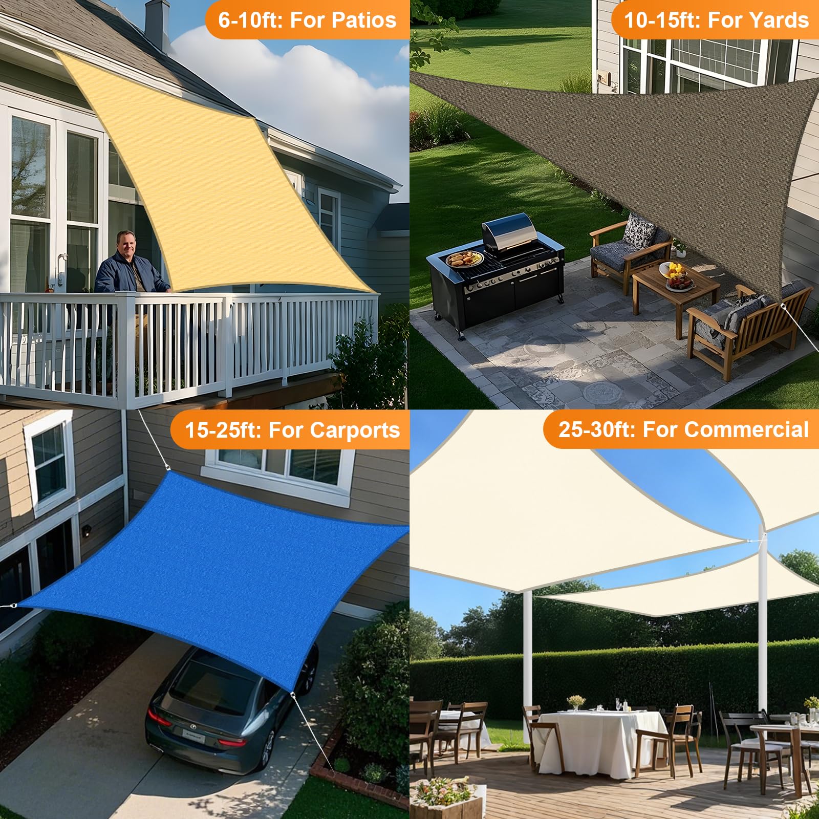 Artpuch scale comparison with patio chair displaying actual 8x10 coverage area