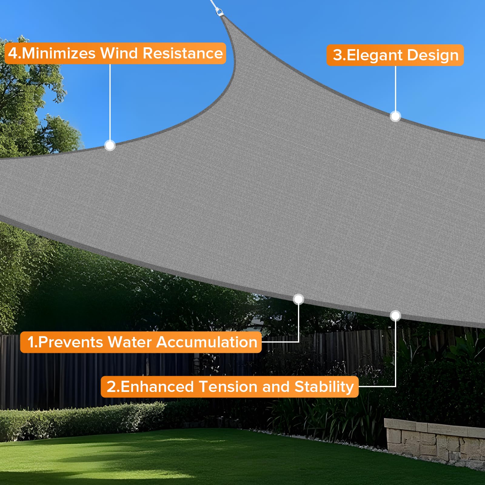 Artpuch installed on patio providing cooler, shaded outdoor seating benefit
