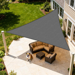 Artpuch triangle sail front view showing full coverage and modern look