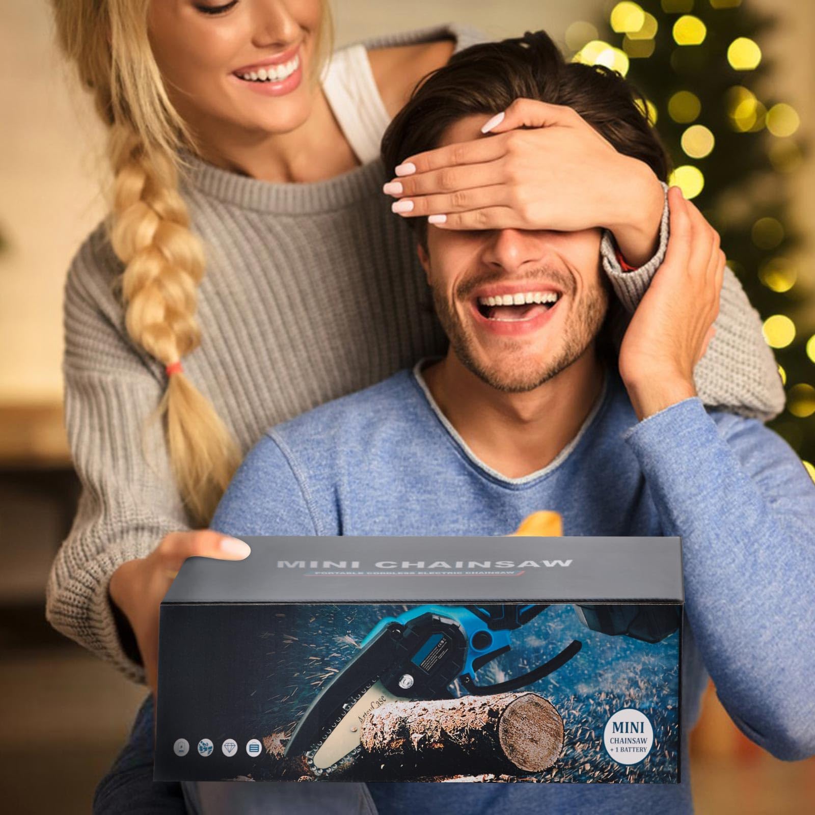 ARTSYCASE packed box next to a hand showing compact storage convenience