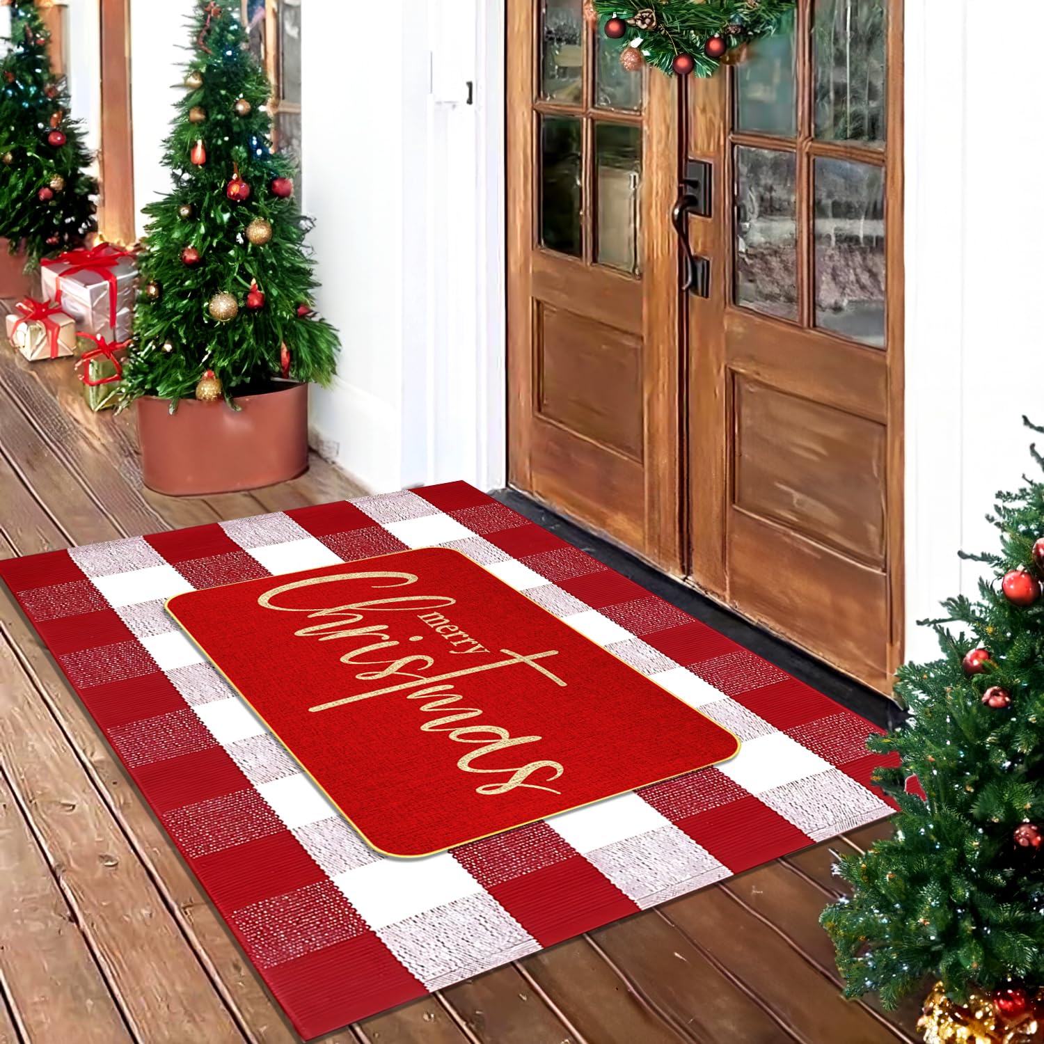 ARTUFAN underside of rug showing backing that helps prevent slipping and aids stability