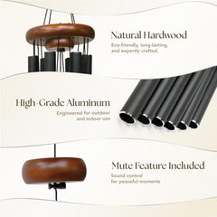 ARUN metal chimes detail showing durable build and soothing tones