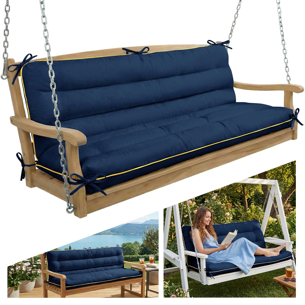 AS AWESLING front view showing full 60x40 swing cushion and fit