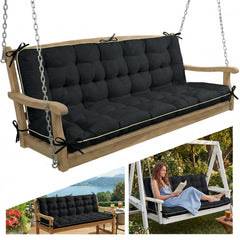 AS AWESLING front view patio bench cushion showing full coverage and comfort