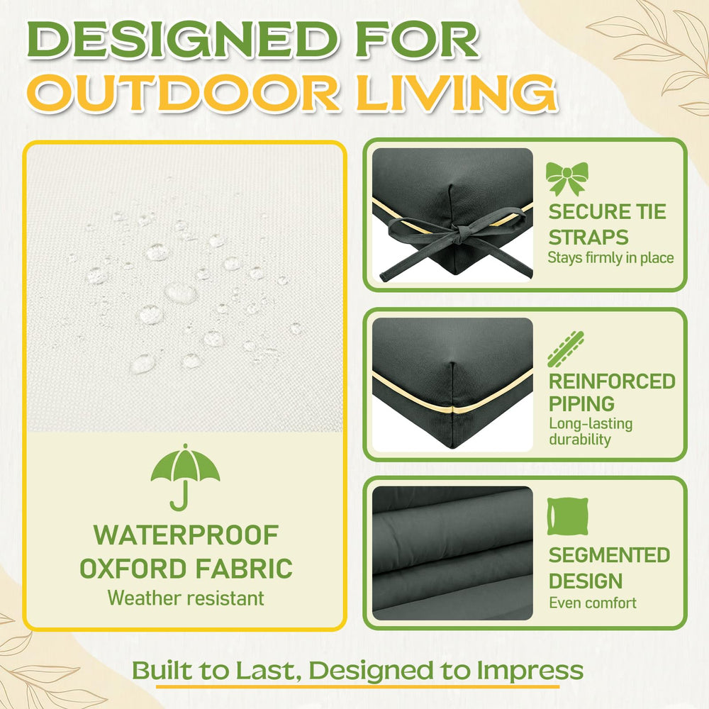 AS AWESLING cushion on patio creating cozy outdoor relaxation atmosphere