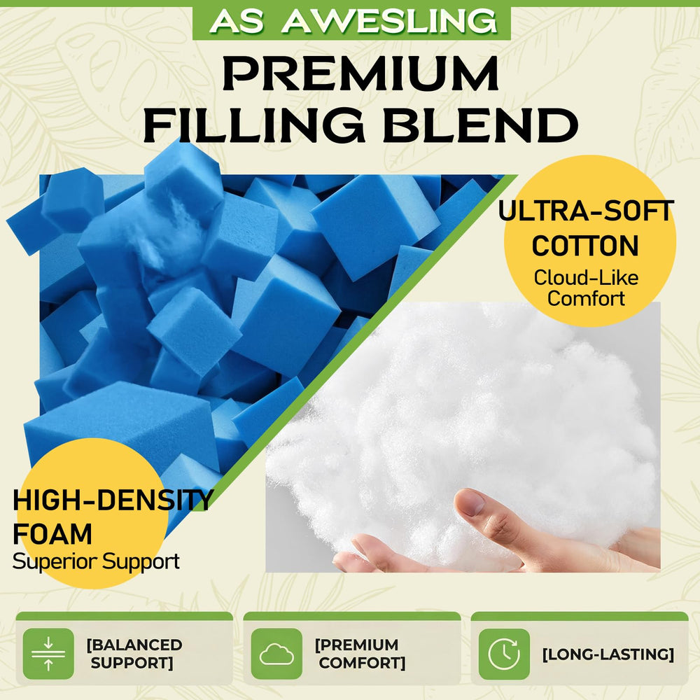 AS AWESLING shredded memory foam interior illustrating supportive comfort