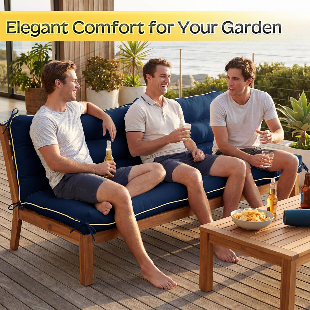 AS AWESLING cushion next to chair showing 60x40 size scale