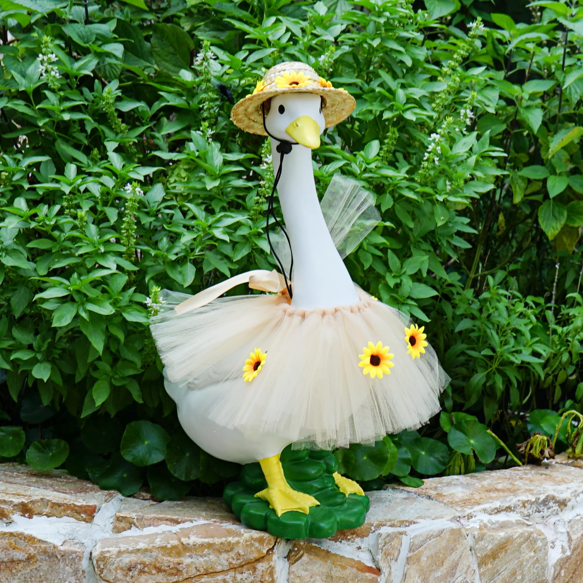 ASDFG goose with outfit removed showing removable costume versatility