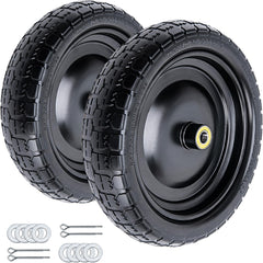 ASDFGHT 13 inch wheel front profile showing solid tire benefit