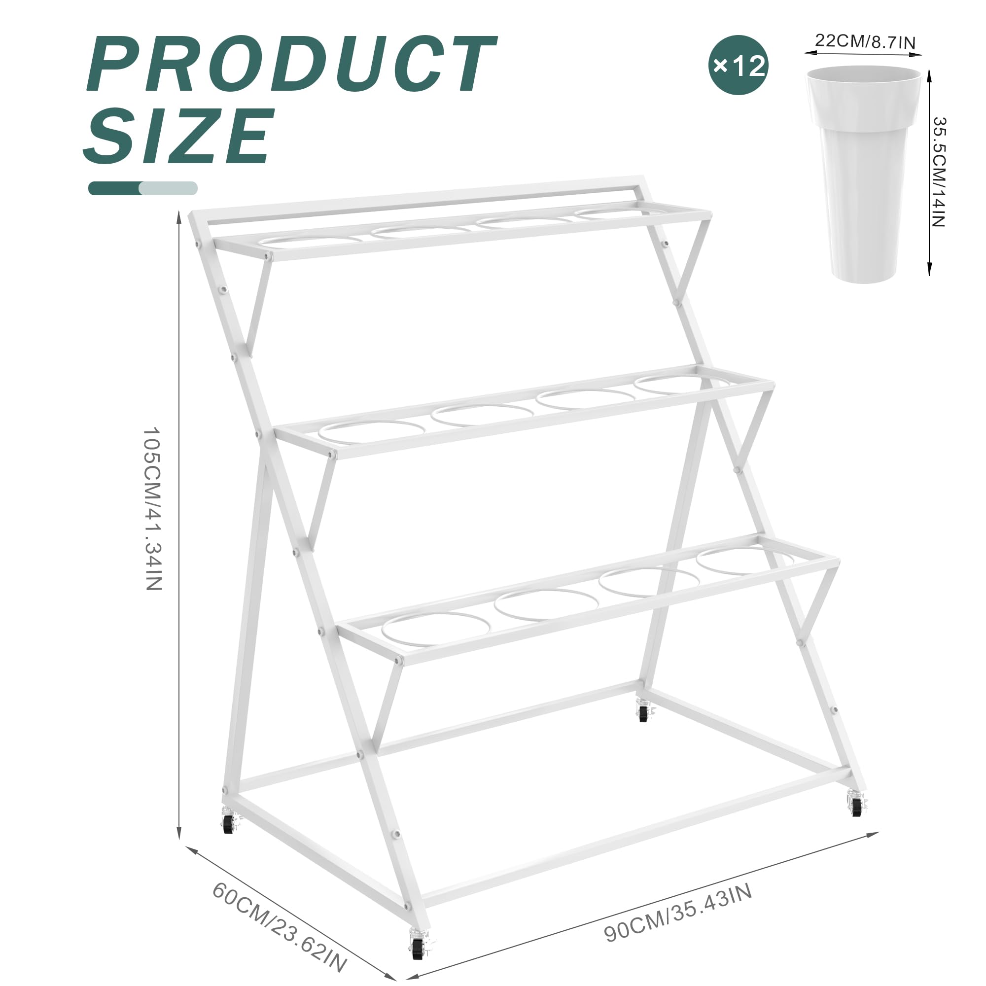 Asee'm bucket close-up highlighting durable metal rim and removable planter for easy watering